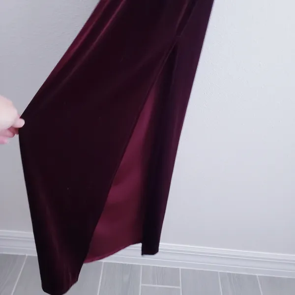 Lulu's Crazy Over You Burgundy Velvet Racerback Maxi Dress - Image 6