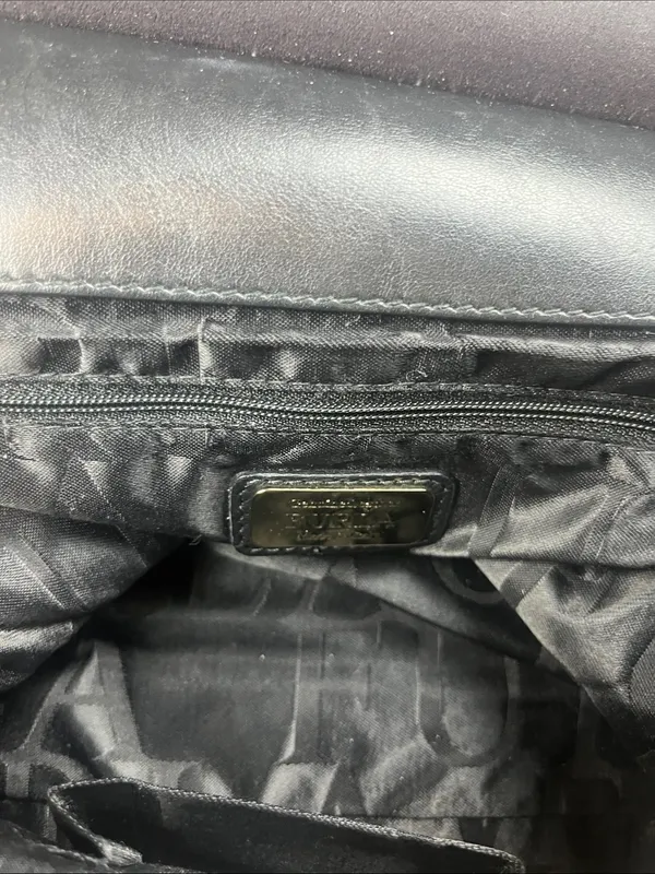 Furla Cortina Shoulder/Tote Bag in Burgandy and black - Image 10
