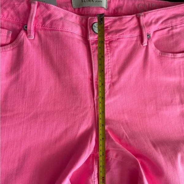 SLINK JEANS Curvy Ankle Jeggings in Hot Pink Size 16 NWT - Image 13