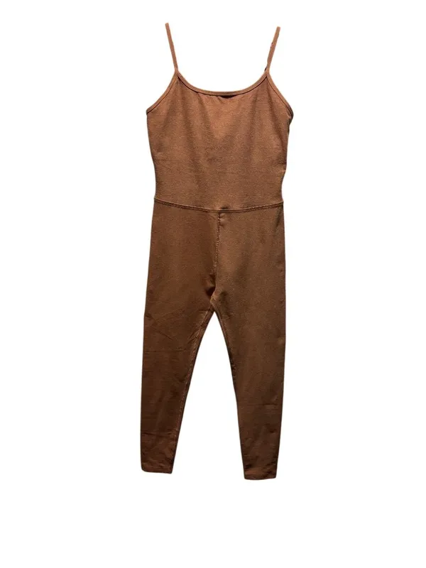Beyond Yoga Spacedye Uplevel Midi Jumpsuit Size M In Caramel Toffee - Image 3