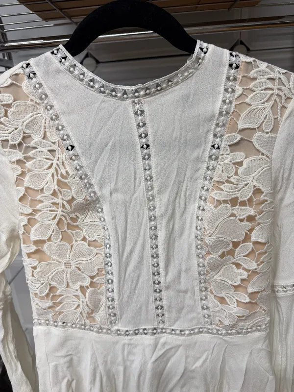 Forever 21 White Long Sleeve Dress - Image 3