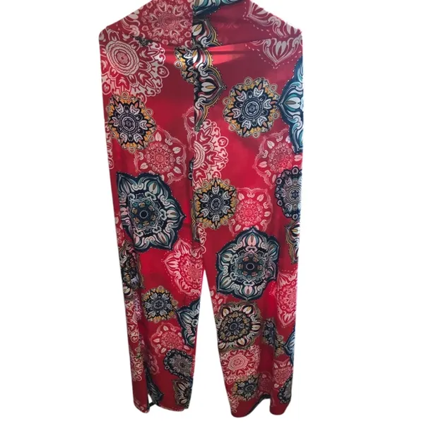 My Bump Women's Maternity Casual Bohemian Damask Palazzo Pants - Image 4