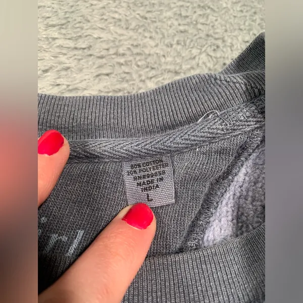 Lakegirl gray Sweatshirt large crew neck - Image 4