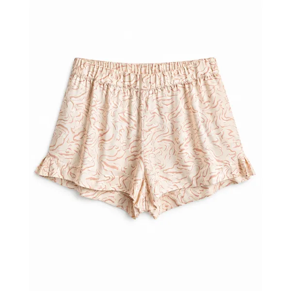 Eberjey Inez Silk Pajama Set XS NWT Ivory Blush Print Boxer Shorts Sleep Set - Image 11