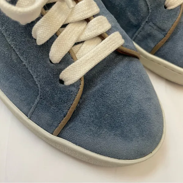 Frye Alexis Low Lace Aqua Suede Sneakers size 8 - Image 6