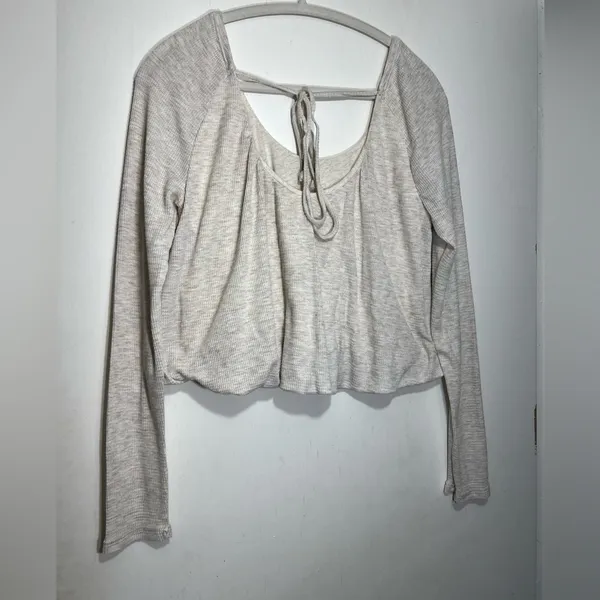 FREE PEOPLE | WE THE FREE Bondi Thermal Semi Crop Long Sleeve Top Women's Size M - Image 7