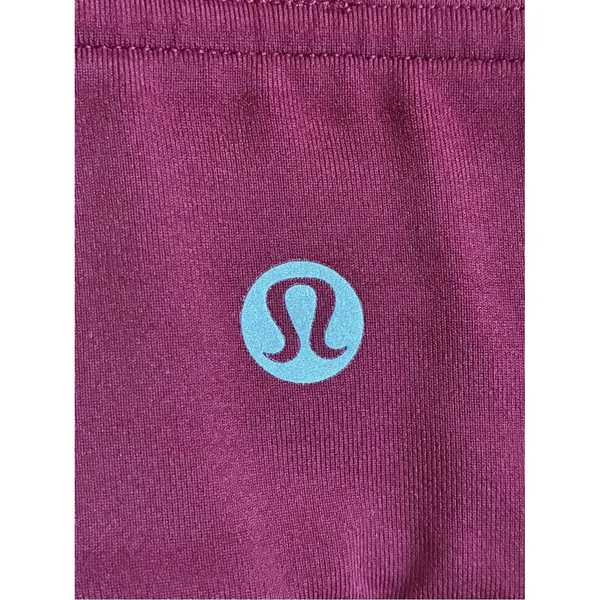 Lululemon Take A Hint Bra Longline Luxtreme Sports Bra - Deep Rouge Size 4 - Image 3