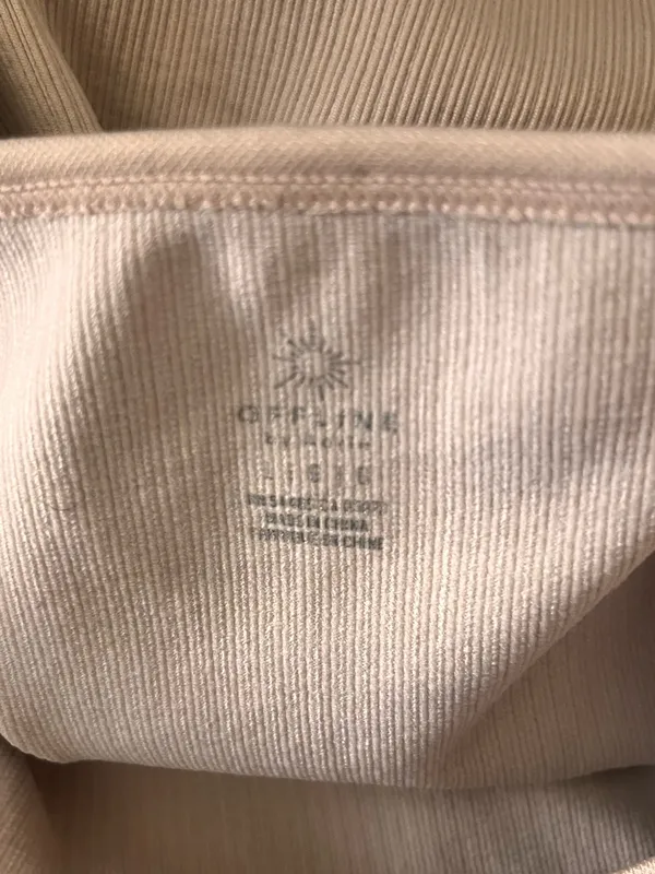 Offline by Aerie Baby Pink Scoop Neck Long Sleeve Cropped Compression Top Large‎ - Image 3