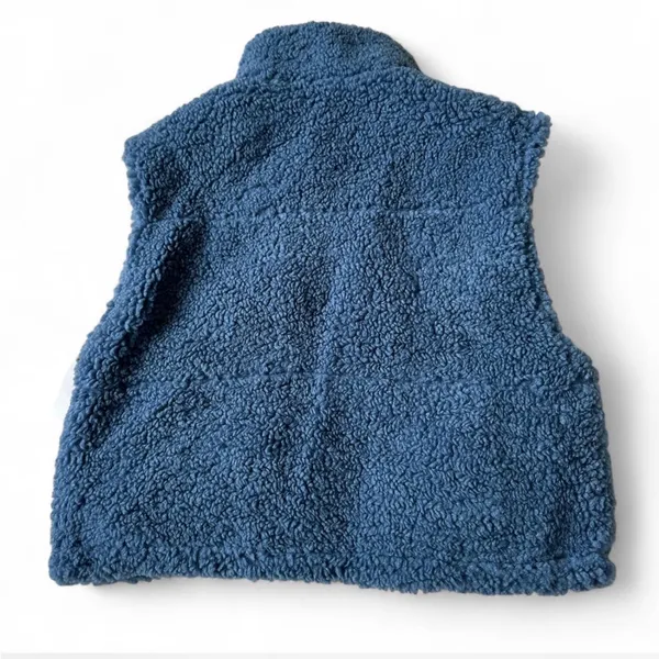 Dry Goods Blue Reversible Sherpa Vest - Image 5