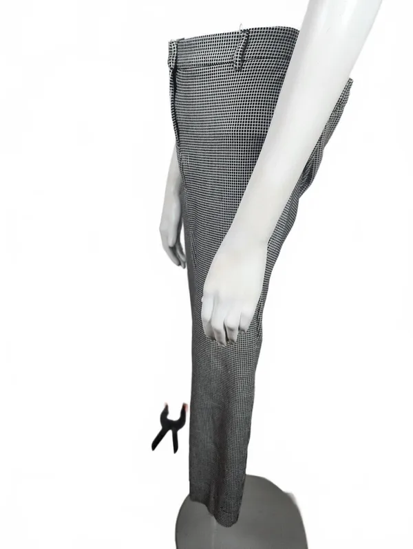 Carolina Belle Women's Black and White Checkered Dress Pants Size 12 - Image 3