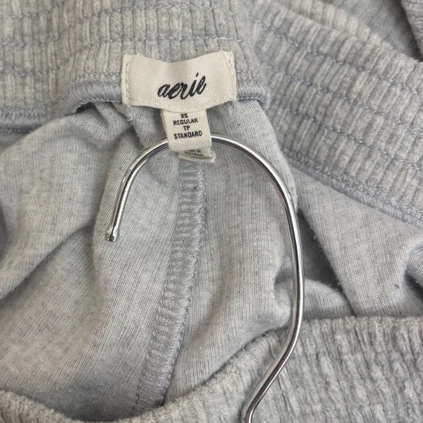 Aerie Ribbed Velour Flare Pants XS Regular High Rise Loungewear‎ Cozy Minimalist - Image 6