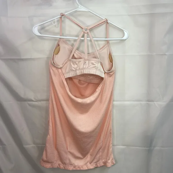 MPG Sport women's peach built in‎ sports bra cutout adjustable activewear tank top 6 - Image 5