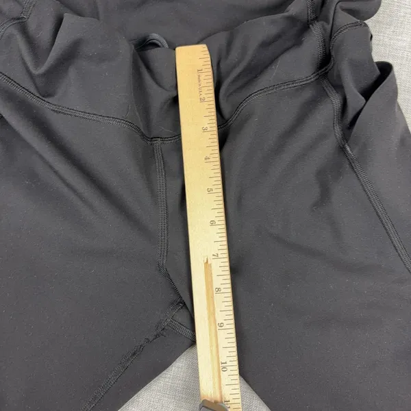 Lululemon Leggings Womens 10 Black Capri Drawstring Side Pocket Running Yoga Gym - Image 4