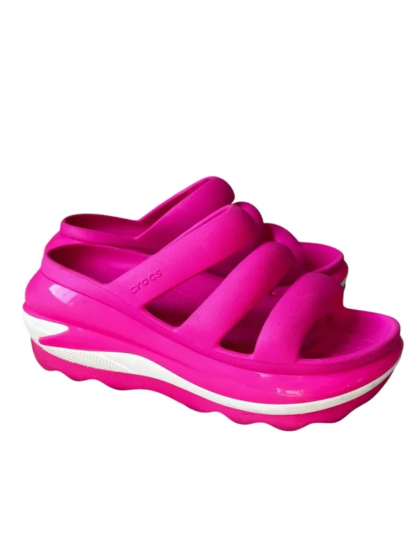 Crocs Mega Crush Triple Strap Platform Sandals Hot Pink Crush Women’s 10 - Image 2