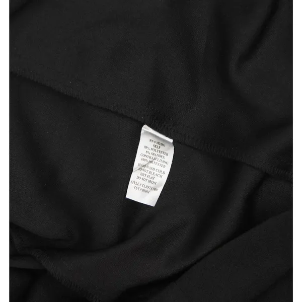 Connected Apparel Petite Long Sheer-Sleeve Applique Dress TLB37170P1 Black 4P - Image 5