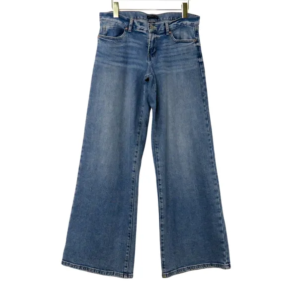 Sincerely Jules High Rise Wide Leg Jeans Medium Wash Baggy Denim Size 5 Size 27 - Image 2