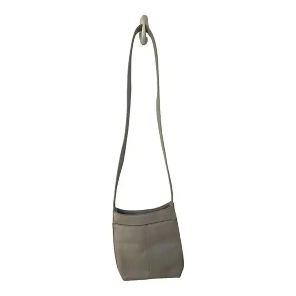Jones New York Vintage Leather Shoulder Bag‎ Slim Purse Bone​​​ - Image 4