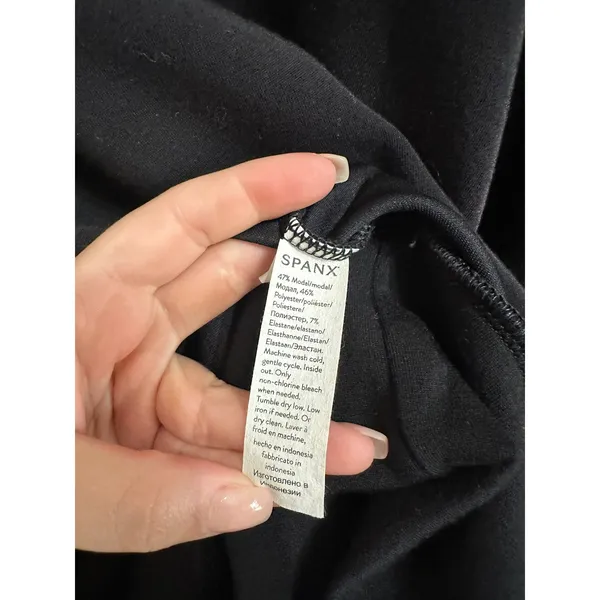 Spanx AirEssentials Crewneck Sweatshirt Womens Black Oversized Pullover 2X‎ - Image 5