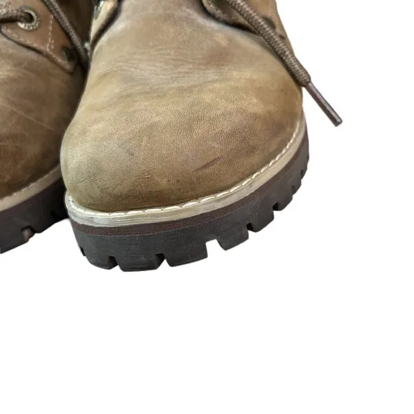 ‎Skechers Brown Leather Lace Up Ankle Boots - Image 3