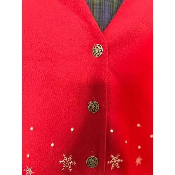 Karen Scott Womens XL Red Vest Snowman Christmas‎ Holiday Festive Winter Penguin - Image 4