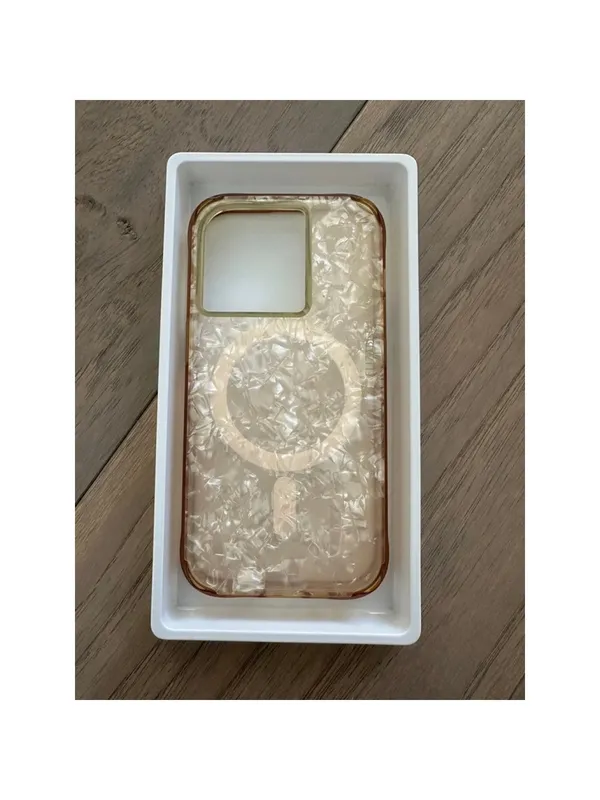 Elizabeth James Pink Marble iPhone 14 Pro Phone Case - Image 2