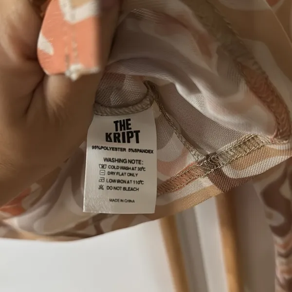 The Kript Women's Swirl Pattern Button-Up Top - Image 2