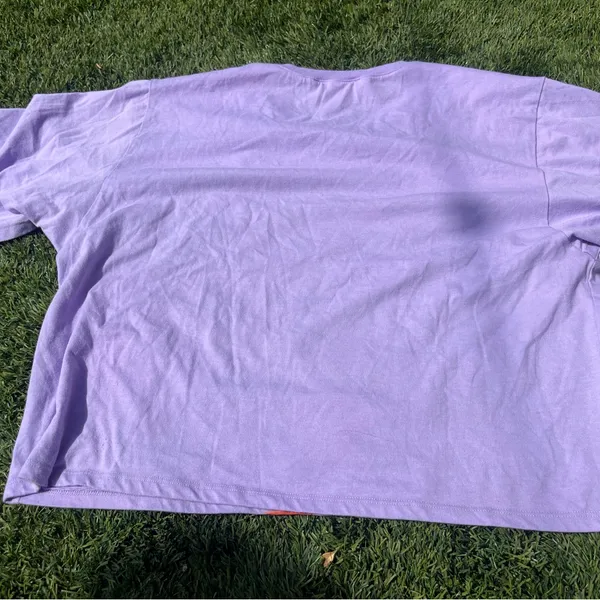 New Purple and Red Graphic Short Sleeve Tee - Image 2