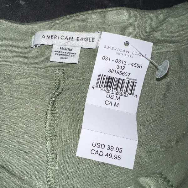 American Eagle It Knit Skort in Olive Moss Size Medium New with tag - Image 9