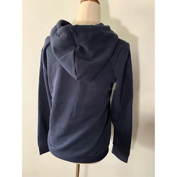 Adidas hoodie sweatshirt size small blue - Image 2