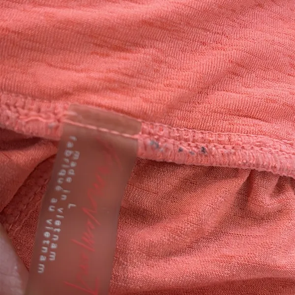 Free People Movement Boho Athleisure High Rise Coral Ruffled Layering Shorts L - Image 10