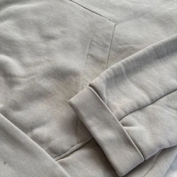 Adidas Beige Oversized Pullover Hoodie Size S - Image 4