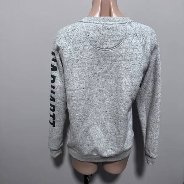 Carhartt Relaxed Fit Women’s Crewneck Sweatshirt Gray Logo Small - Image 7