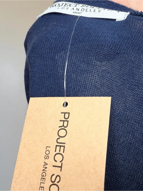 New Project Social T Crewneck Sweatshirt Navy - Image 8