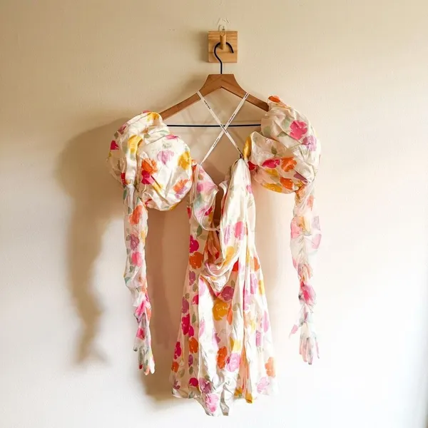 New For Love & Lemons Hazel Mini Dress Size L - Image 6
