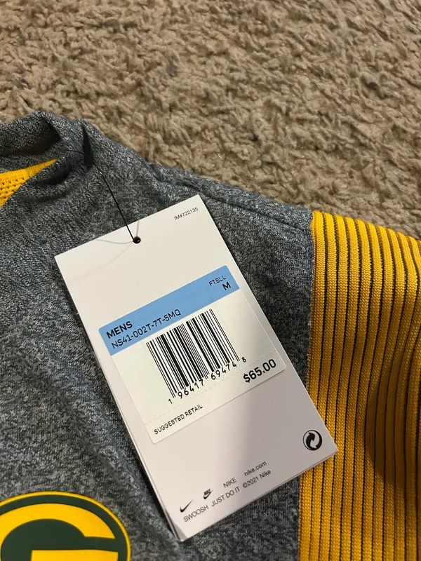 Nike Dri-Fit Green Bay Packers Long Sleeve - Image 3