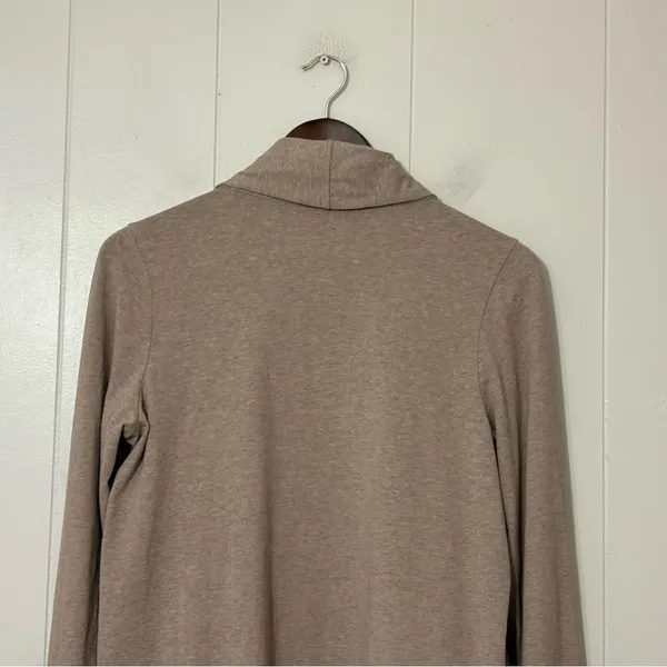 Pact Luxe Essential Swing Cardigan S Taupe Open Front Lightweight - Image 8