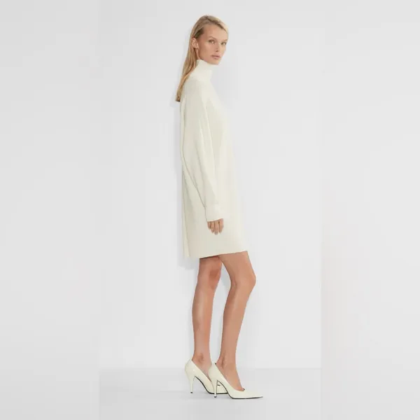 Aritzia Babaton Maclean Merino Wool Ribbed Sweater Dress NWT Size S - Image 2