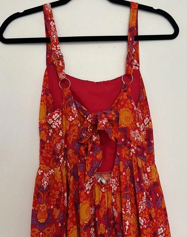 Abel The Label Floral Marrakech Summer Lovin Maxi Dress Women's Size small - Image 4