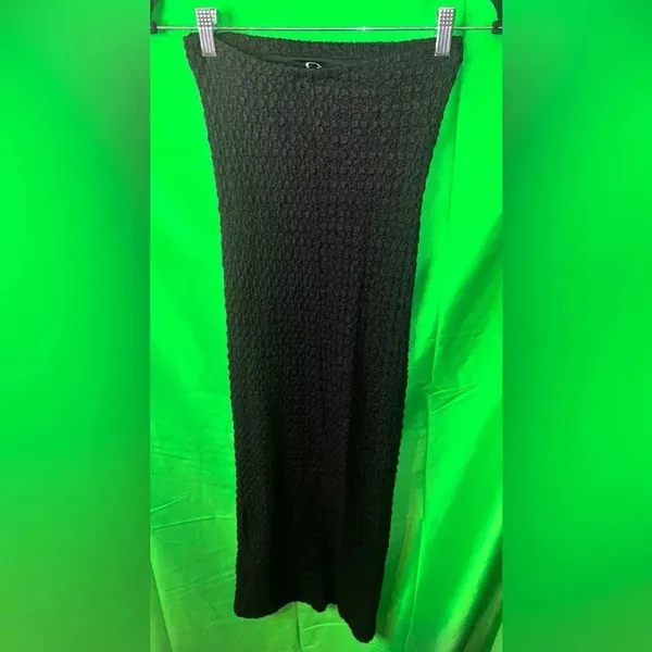 Zara Black Strapless Textured Bodycon Dress size Small - Image 4
