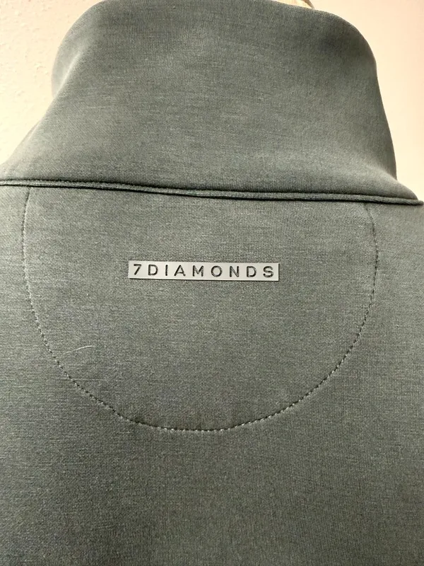 7 Diamonds Rev Crop Quarter Zip Green Size L - Image 8
