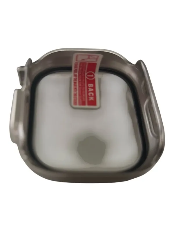 Protective Watch Case with Screen Protector Compatible with 49mm Apple Ultra Silver - Image 8