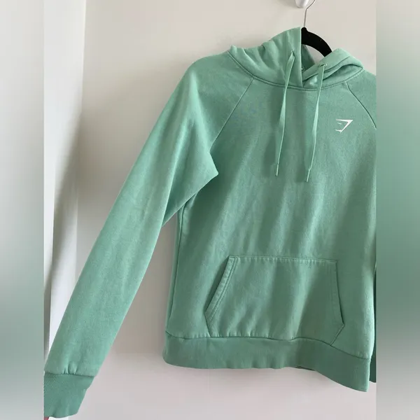 Gymshark Mint Green Training Hoodie Size XS Athleisure Comfy Workout - Image 4