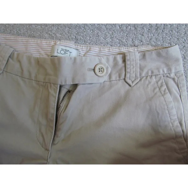 Ann Taylor LOFT Marisa Pants Size 2 Tan Wide Leg Career Casual Trousers - Image 8