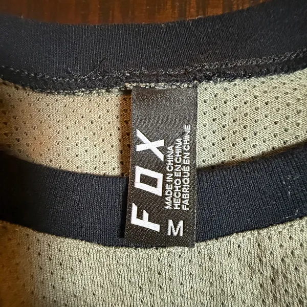 Fox Racing Womens Mesh Raglan Long Sleeve Shirt Olive Green‎ White M Salt Flats - Image 4