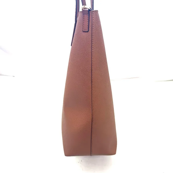 Michael Kors Camel Tan Saffiano Leather Haley Large Tote Bag Purse - Image 4