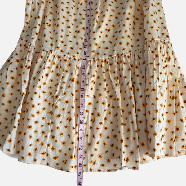 WeWoreWhat Ivory Ditsy Daisy Boho Floral Smocked Midi Dress Women’s Size XS NWT - Image 7