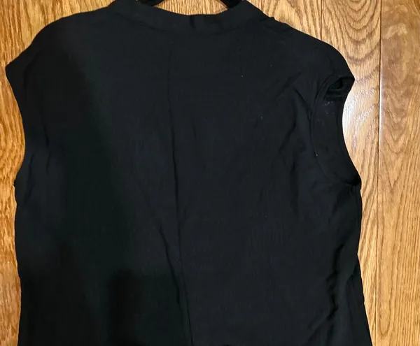 SHEIN black exaggerated Wide-Leg Button-Front placket oversize Jumpsuit L - Image 11
