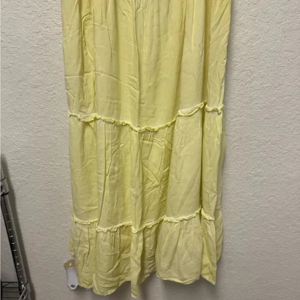 SATURDAY SUNDAY by Anthropologie Yellow Sleeveless Maxi Dress Size XL - Image 11