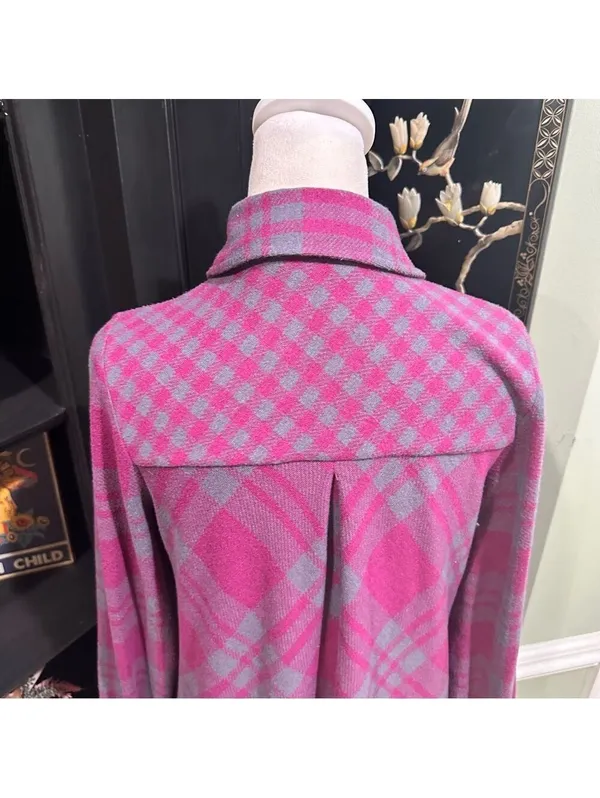 Soft Surroundings Asymmetrical Plaid Button Front Tunic – XS - Image 8