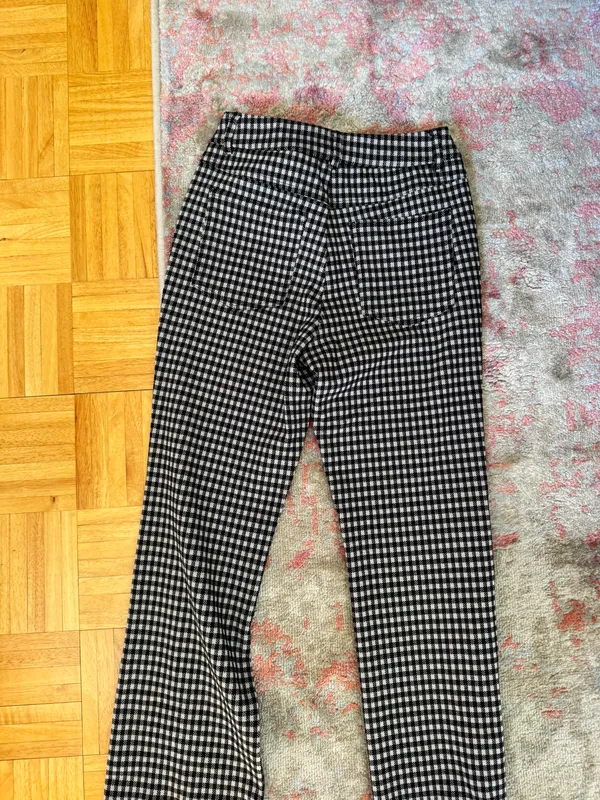 Houndstooth Black And White Pants Size XS - Image 6